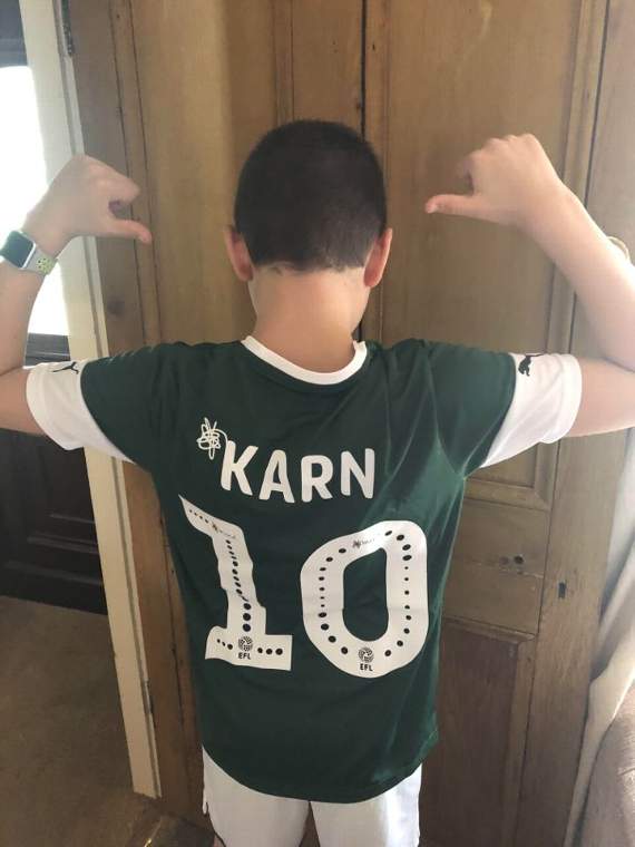 Ellis, who has turned 10, has been football mad since the age of four