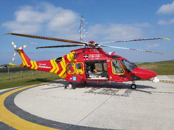 The Air Ambulance was called to assist in the first incident near Wadebridge. Three casualties were rescued from an overturned RIB and a teenage girl has died