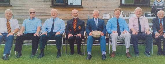 The Class of ‘69 – From left to right: Rod Davies, Mike Charlick, Pat Fletcher, Bill Ryan, Dave Kent, Gerry Burnett, Gerald Bloomfield and Dipper Downs
