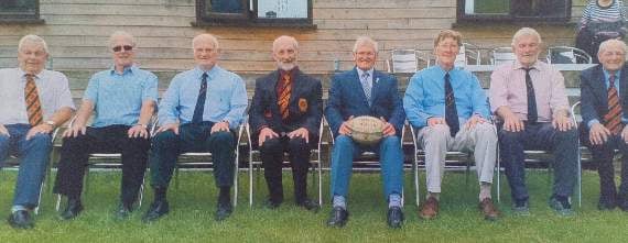 The Class of ‘69 – From left to right: Rod Davies, Mike Charlick, Pat Fletcher, Bill Ryan, Dave Kent, Gerry Burnett, Gerald Bloomfield and Dipper Downs