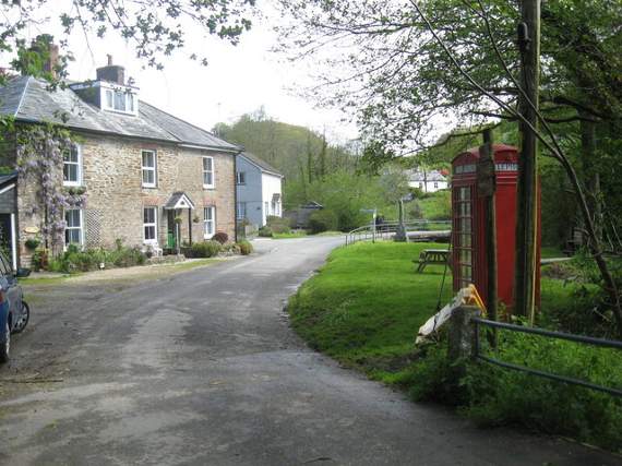 The village green in Herodsfoot. Picture by Dr Duncan Pepper