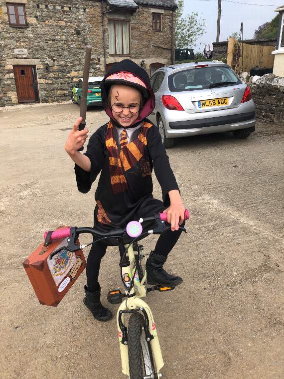 Liliana, 8, conquered her fear of riding without stabilisers and is now 'zooming off' on her bike with confidence