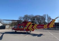 Busy first month in service for Cornwall's new air ambulance