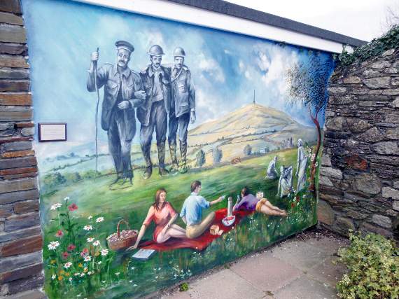 One of the existing murals in Callington town centre