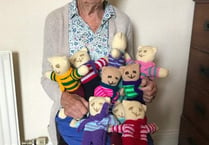 Knitting hero helps keep tears at bay with her own production line