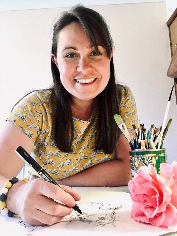 Artist Felicity Tattersall has helped to create art activities for families available through Bodmin Keep