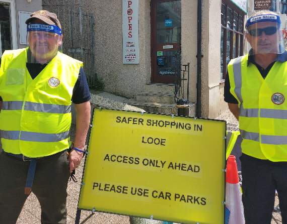 Looe's new street marshals started on Sunday