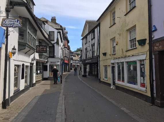 Suggestions such as a keep left system for Looe's narrow high street have been made. Photo by David Ambler