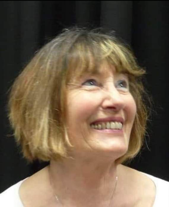 Val Cottrell, in a photo chosen by her partner Tony as it shows how Val 'radiated with the love and energy she gave to so many people'.