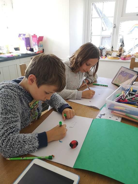 Children at school in Landrake have written poetry giving an insight into school and family life in lockdown