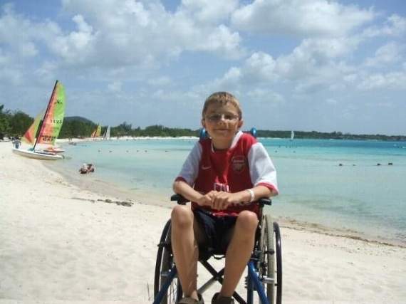 Jonathon has not been able to walk since he was 11, and he says he considers himself fortunate to have got to the age of 21