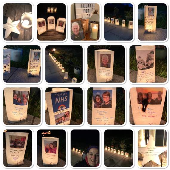 The Candle of Hope Ceremony took place in people's gardens and homes this year