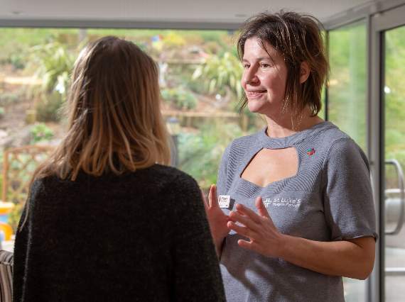 St Luke's Hospice head of social care Jutta Widlake. The charity is backing the national Dying Matters Awareness Week, which enourages people to have conversations about death and dying