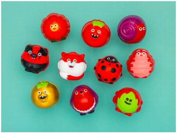 The range of plastic-free, sustainable red noses for 2021. Picture courtesy 2020 Comic Relief