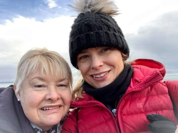 Fay with her daughter Mandy Meredith