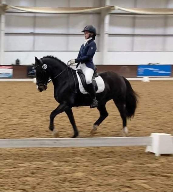 Holly and Juno competing in Buckinghamshire.