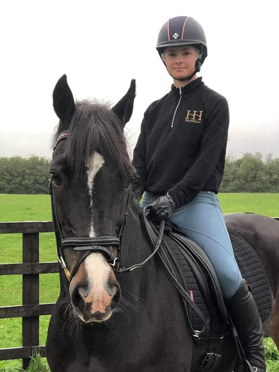 Holly and Juno in rehearsal for the competition