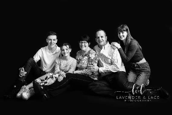 Alex and her husband Clive, and their children Samuel, Olivia and Hollie