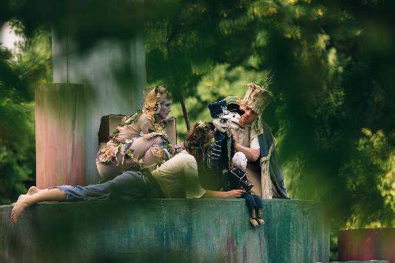 The Miracle Theatre in an outdoor performance. Photo by Miracle Theatre