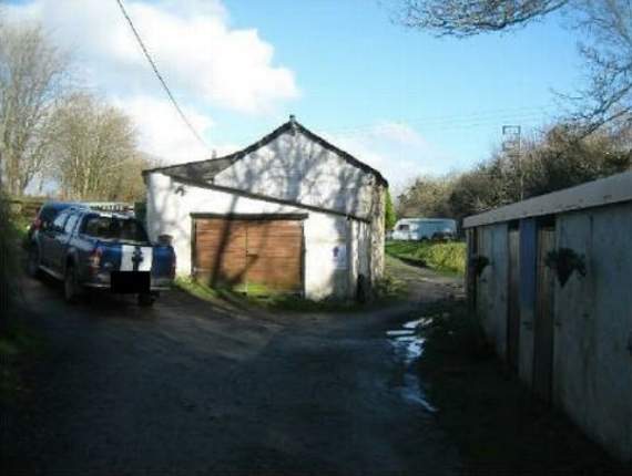 The entrance to the site where Cornwall Council says new houses can't be built