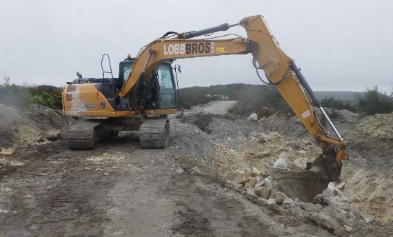The exploration site near St Austell, where British Lithium Ltd is the only company in the world currently looking to extract lithium from mica in granite