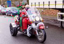 Santas riding solo