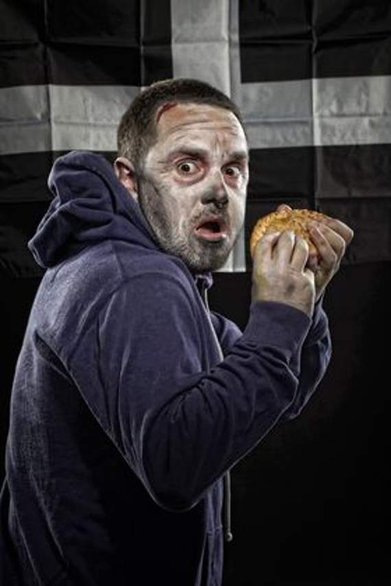 Local author and comedian Greg Winders (pictured here in his one-man lockdown play Apocalypse Kernow) is behind the Barmy Nonsense show. Picture by Rob Frost