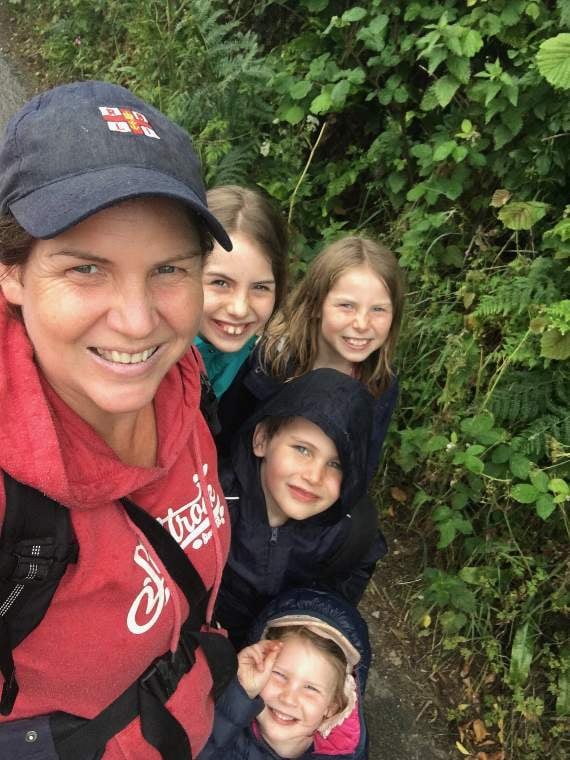 ELLIE Jackson, 41, and her four children Lilia, 10, Evie, 8, Rafe, 6, and Audrey, 3