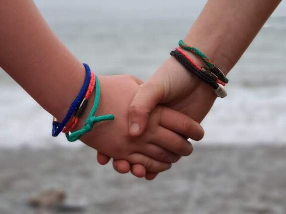Friendship bracelets made from upcycled waste by Jasmine and Rosie at Fourlanesend