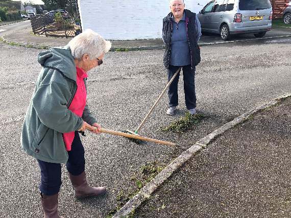 Residents help out during a previous clean up in Polperro