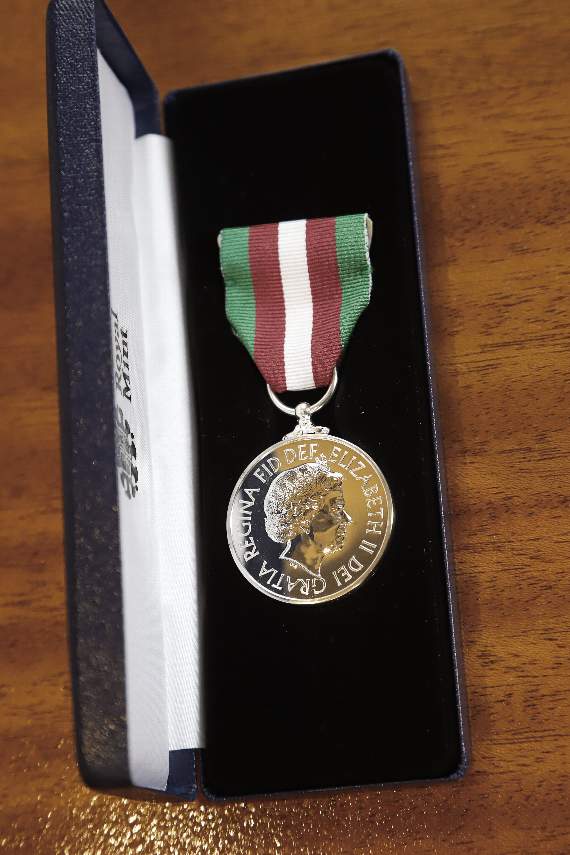 The Merchant Navy Medal is presented each year to men and women who show exceptional devotion to duty, exemplary service and act as an outstanding example to others