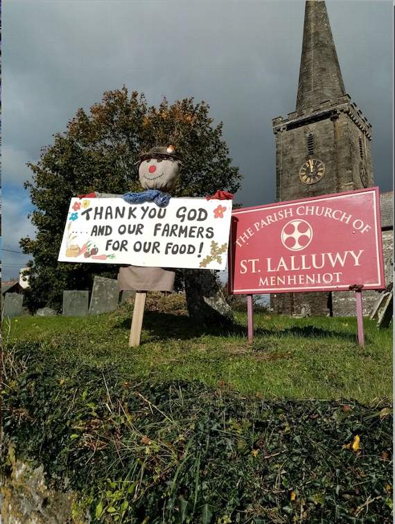 The display outside Merrymeet Church by Ryan and Sarah Bradbeer.