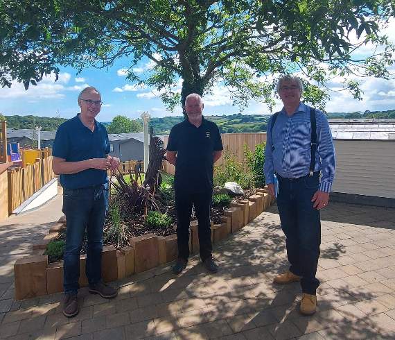 Looe town councillors Tony Smith, Jon Holmes and Armand Toms were among the guests at the Community Open Day