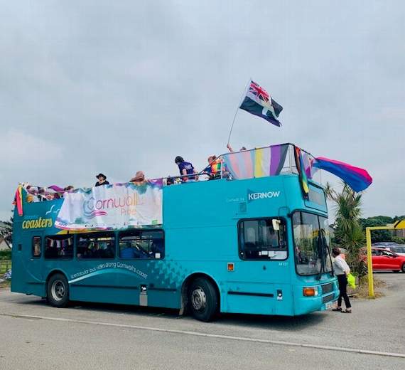 The Cornwall Pride bus pulled in at Callington, where there was a great turnout, said PCSO Addems