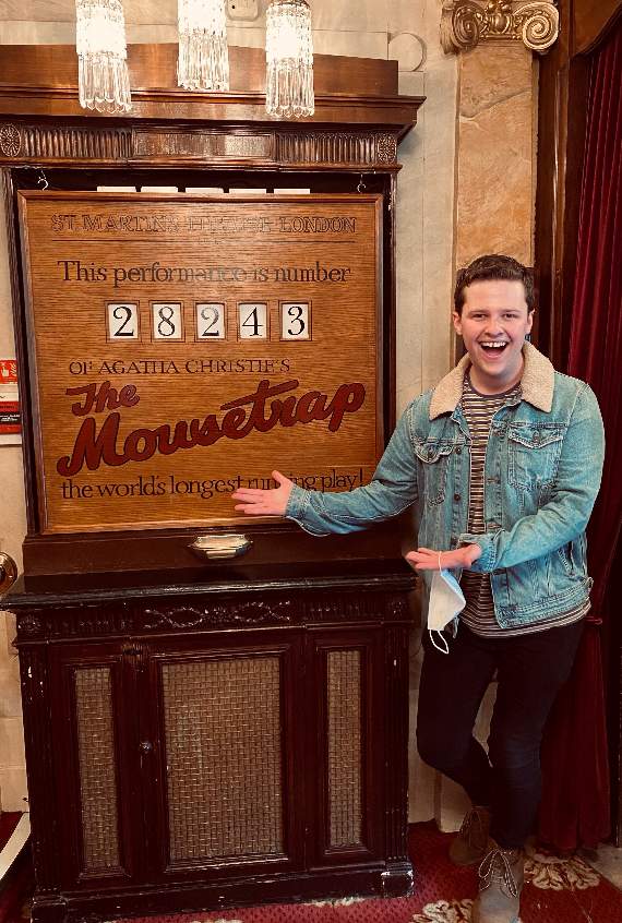 Elliot appeared on stage in performance number 28, 243 of Agatha Christie’s The Mousetrap