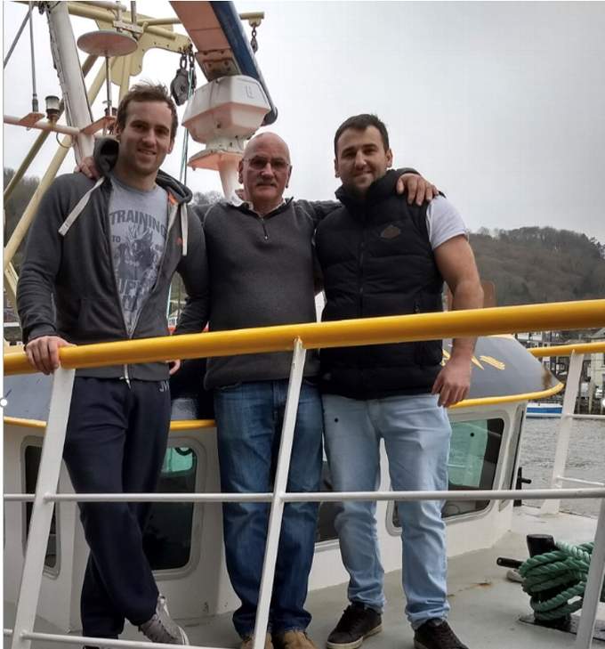 Mike Pengelly with his sons Will and Tom
