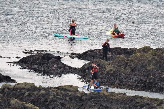 This group of people in the water got way too close to seals. Picture by Derek Spooner