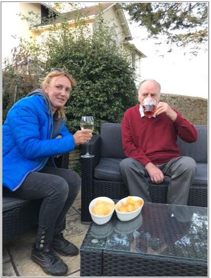 Frank with his daughter Teresa