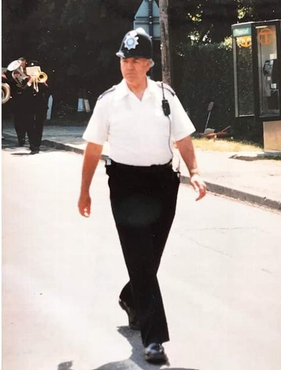 Frank Southworth during his time as a policeman
