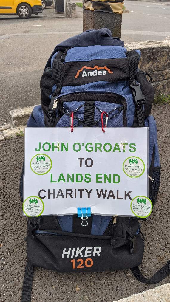 Malcolm has been walking for more than 70 days having set out from the top of the UK mainland in July