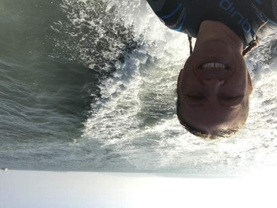 Claire Jones, who swum the challenging Western Solent for the charity Aspire