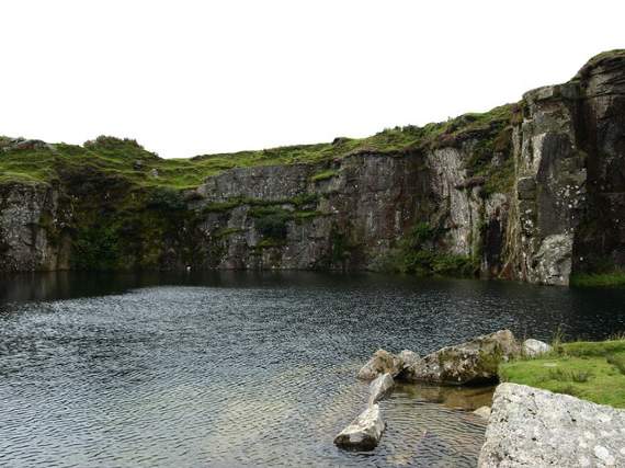 Gold Diggings Quarry has become a popular wild swimming and cliff jumping spot. Picture Joe Bowie