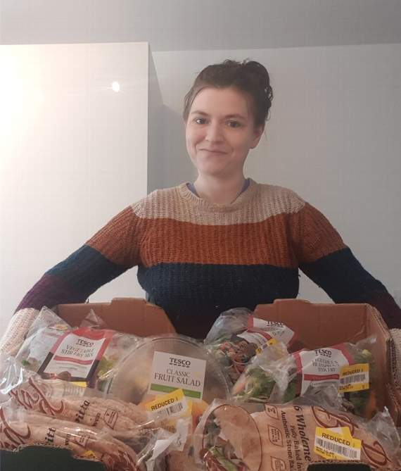 Kayleigh Taylor, from Redruth, is a Food Waste Hero who joined the OLIO food app scheme earlier this year to ensure that people in need of food were getting it