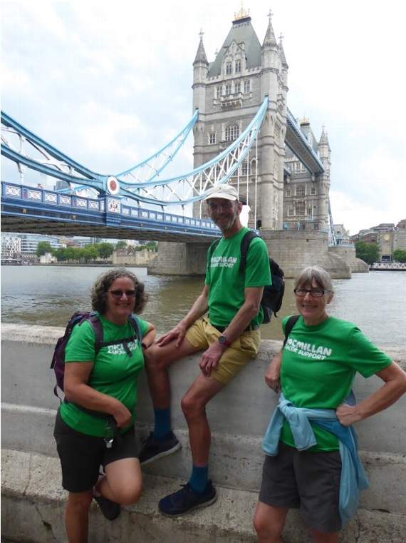 ANNE, Steve and Dot at Tower Bridge