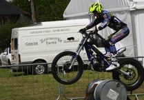 Bike balance competition at Rose & Crown Bike Show and Meet