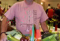 Entries were up at this year’s Sandford Flower Show
