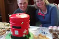 Surprise party for Nigel and Rosemary at North Tawton