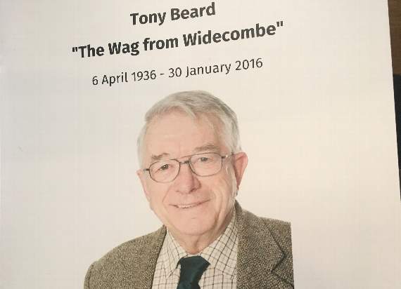 The service card with a photo of Tony Beard.  AQ 5233