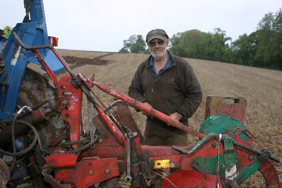 Champion ploughman at the Mid Devon Ploughing Association match at Wembworthy was Bill Tonkin of Cheriton Fitzpaine.  AQ 8261