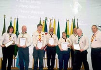 Almost 600 attend Mid Devon Scouts’ St George’s Day service